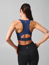 Thumbnail 6 of Wicked Zip Sports Bra - Baked Blue, 6 of 11