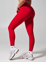 Thumbnail 2 of Contour Pocket Legging - Lipstick Red, 2 of 5