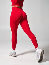 Thumbnail 3 of Contour Pocket Legging - Lipstick Red, 3 of 5