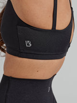 Thumbnail 9 of Limitless Laser Cut Sports Bra - Onyx Black, 9 of 12