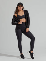 Thumbnail 11 of Limitless Laser Cut Sports Bra - Onyx Black, 11 of 12