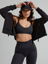 Thumbnail 4 of Limitless Laser Cut Sports Bra - Onyx Black, 4 of 12