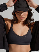 Thumbnail 5 of Limitless Laser Cut Sports Bra - Onyx Black, 5 of 12