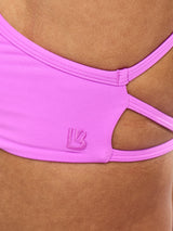 Girlfriend Reversible Sports Bra - Pop Rocks and Fashun Print