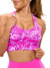 Rosa Sports Bra - Pop Rocks Fashun Print