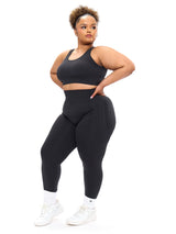 Thumbnail 2 of Scoop Seamless Sports Bra - Charcoal, 2 of 5
