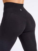 Contour Pocket Flare Legging - Onyx Black