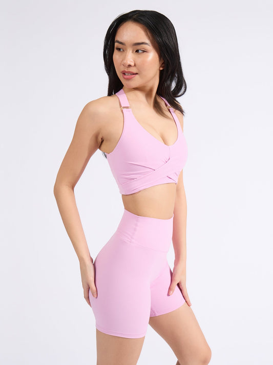 Candy Wrap Sports Bra - Lover Pink