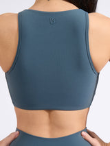 Thumbnail 5 of Twisted Curve Sports Bra - Enchanted Teal, 5 of 6
