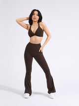 Thumbnail 7 of Twisted Curve Sports Bra - Cold Brew, 7 of 8