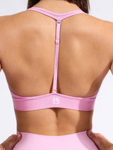Thumbnail 4 of Halter Seamless Sports Bra - Lover Pink, 4 of 5