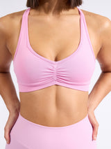 Thumbnail 5 of Halter Seamless Sports Bra - Lover Pink, 5 of 5