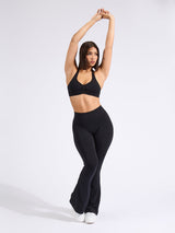 Thumbnail 6 of Halter Seamless Sports Bra - Black, 6 of 6