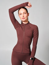 Thumbnail 3 of Elysium Zip Jacket - Espresso, 3 of 8