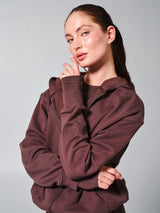 Thumbnail 1 of Threads Zip Hoodie - Espresso, 1 of 7