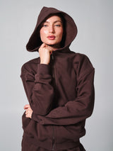 Thumbnail 1 of Threads Zip Hoodie - Espresso, 1 of 6