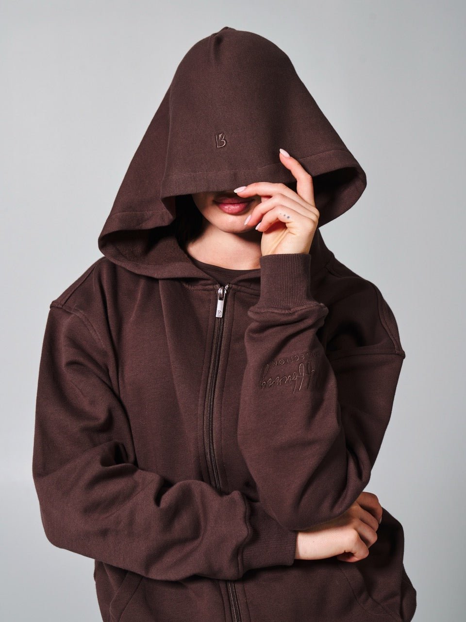 Threads Zip Hoodie - Espresso