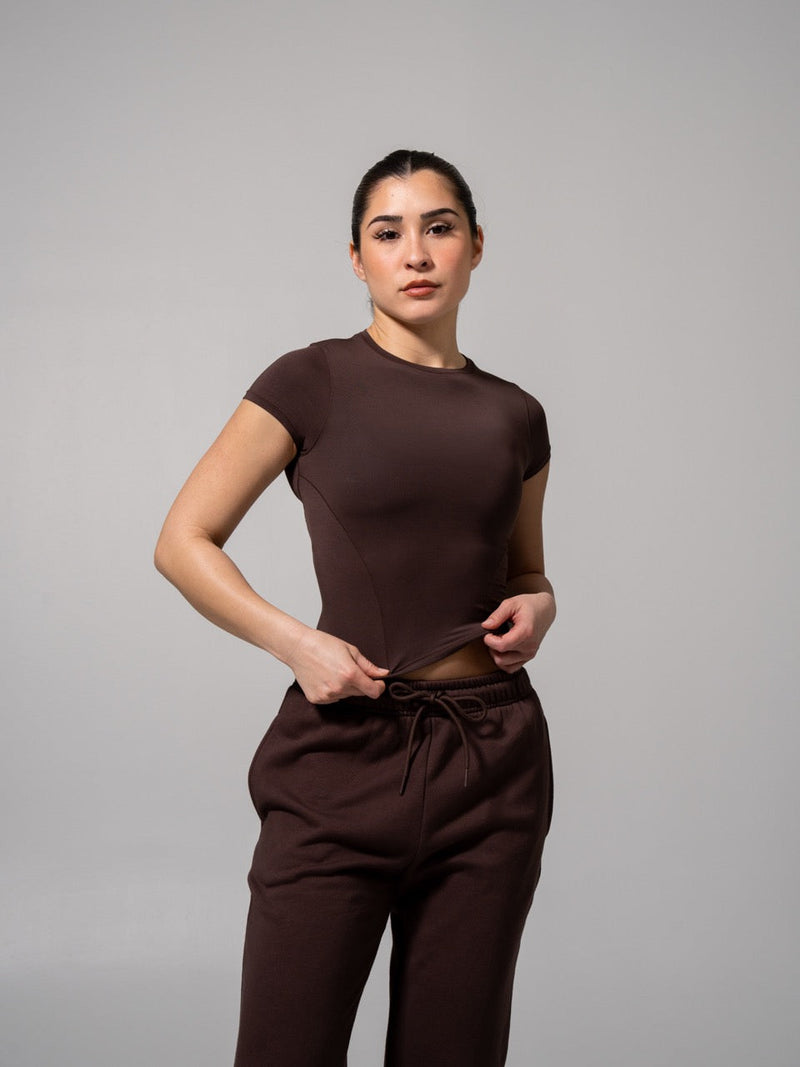 Halo Baby Tee - Espresso