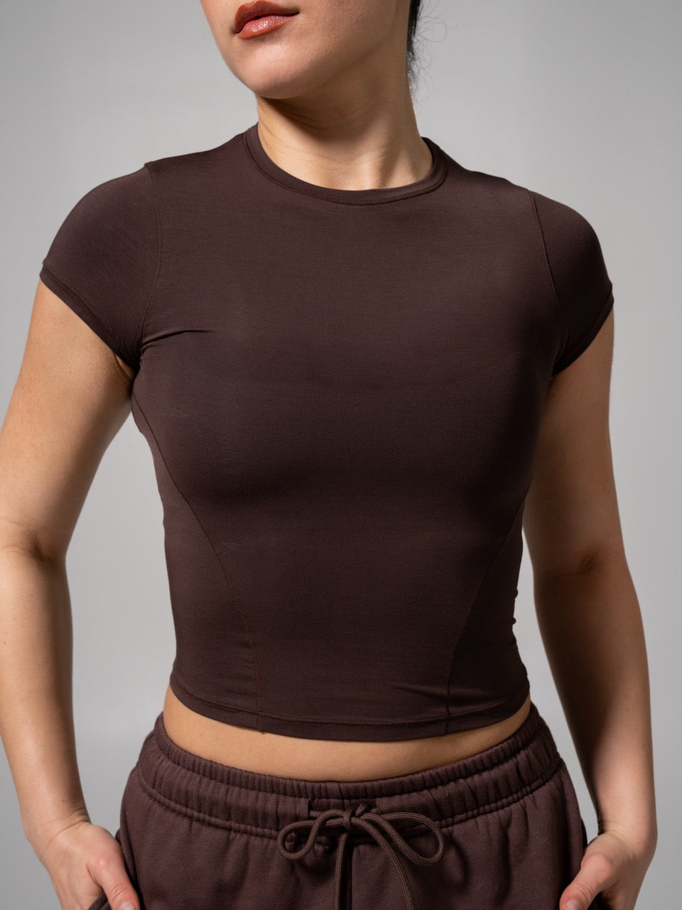 Halo Baby Tee - Espresso