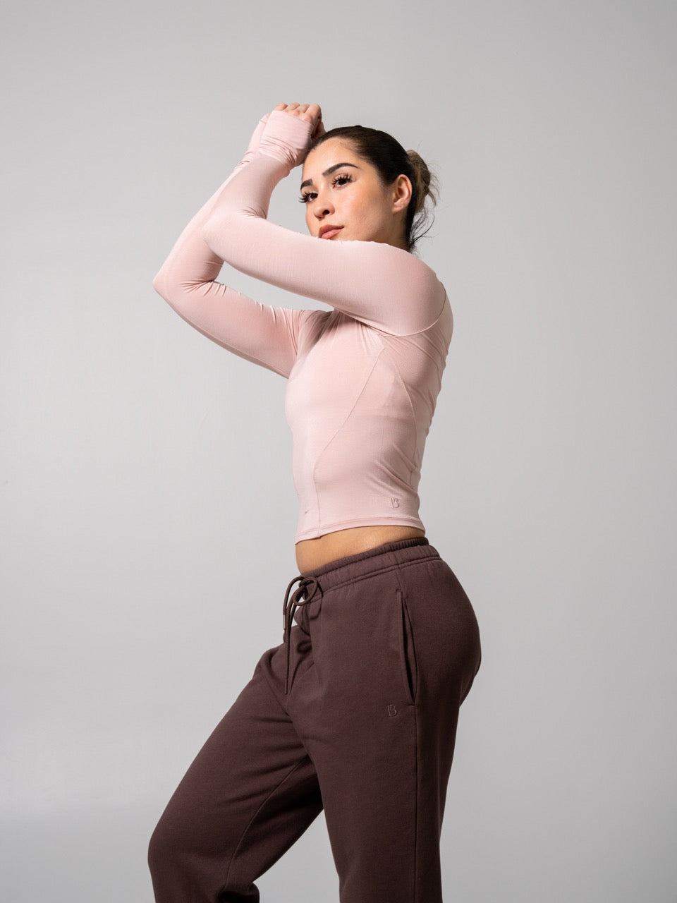 Halo Long Sleeve Baby Tee - Strawberry Milk