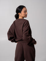 Thumbnail 3 of Threads Crew Pullover - Espresso, 3 of 6