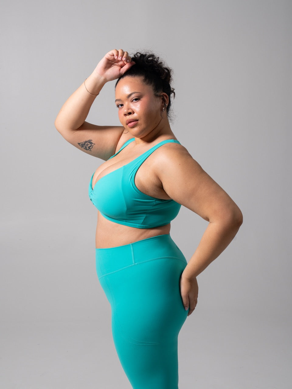 Twist Fit Sports Bra - Teal Me Later
