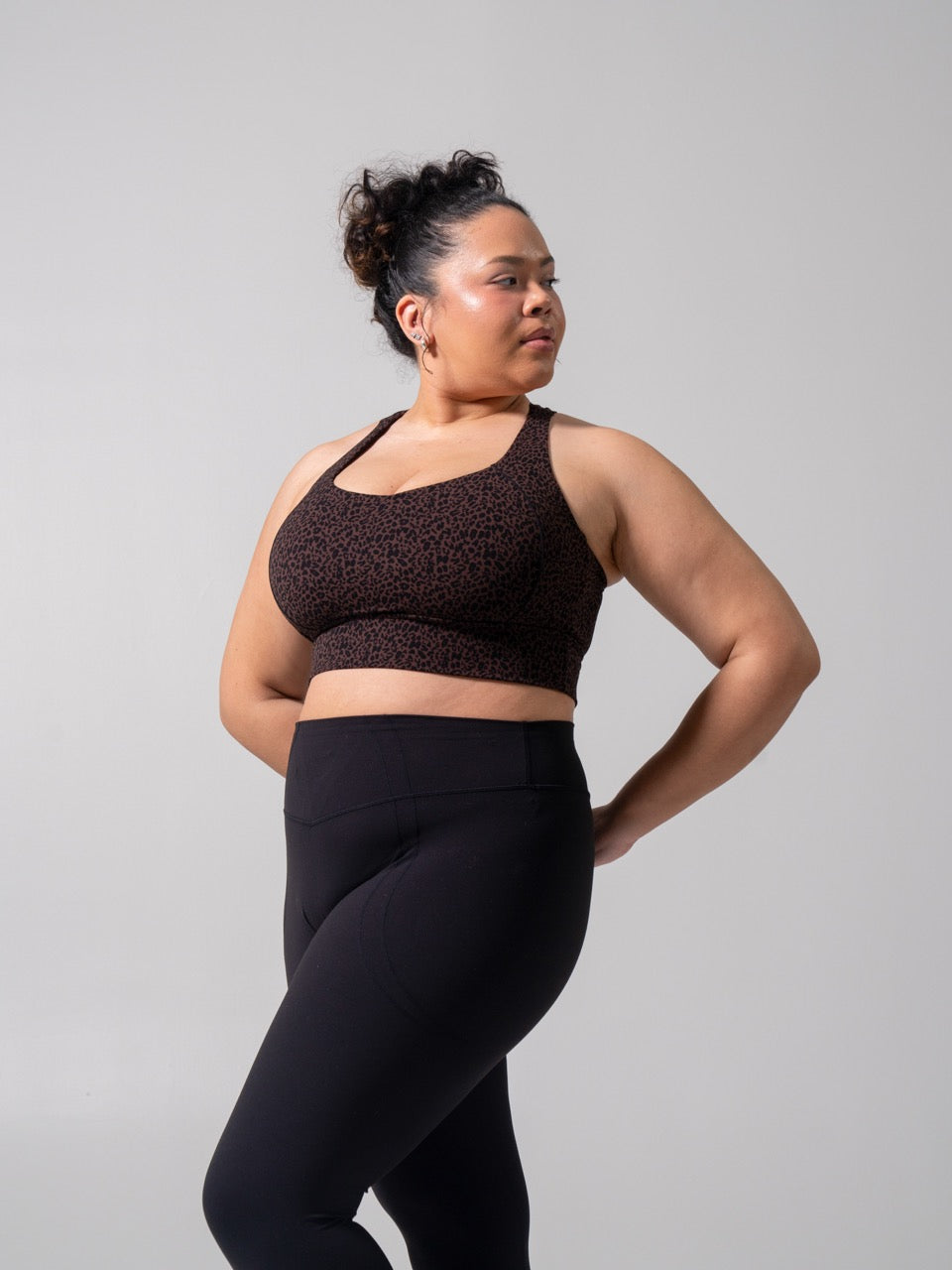 Nubre Twilight Sports Bra - Leopard Print