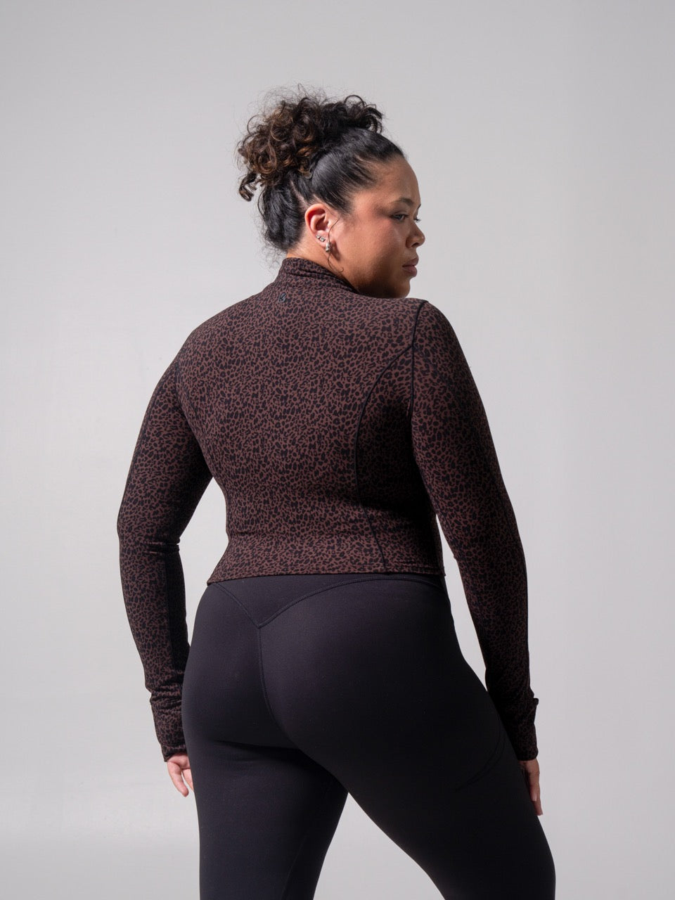Rosa Waist Length Jacket - Leopard Print