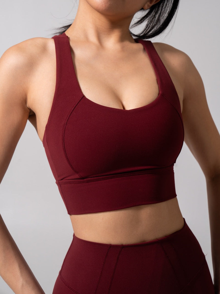 Nubre Twilight Sports Bra - Vineyard