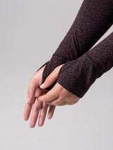 Thumbnail 5 of Halo Long Sleeve Baby Tee - Leopard Print, 5 of 6