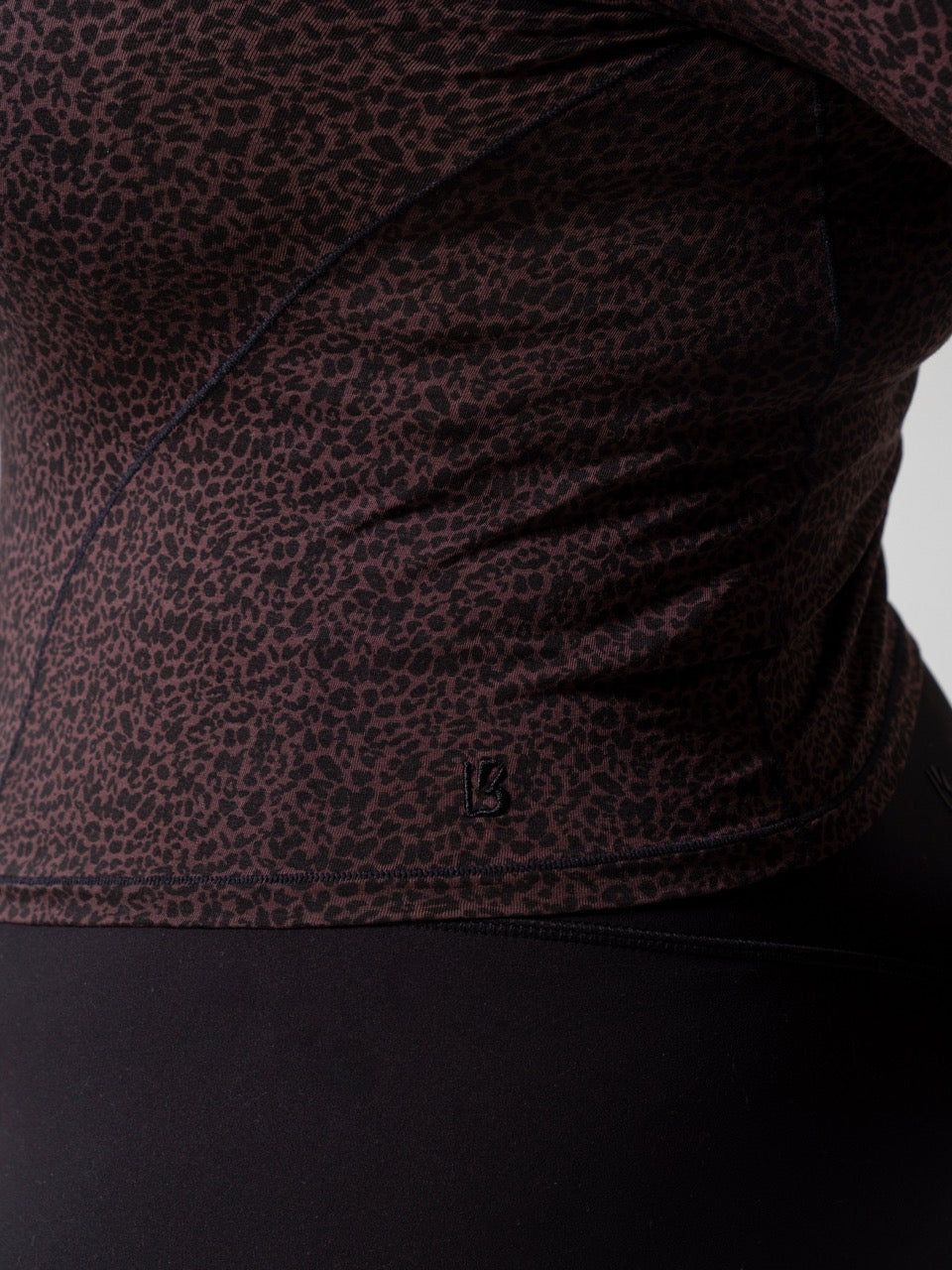 Halo Long Sleeve Baby Tee - Leopard Print