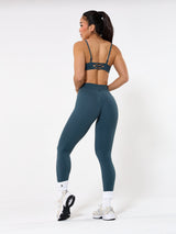 Thumbnail 3 of Candid Cross Waist Legging - Enchanted Teal, 3 of 6