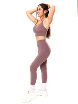 Thumbnail 6 of Bloom Sports Bra - Mocha Berry, 6 of 6