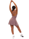 Bend and Snap Dress - Mocha Berry