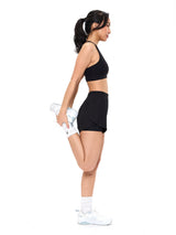 Flirty Flo Short Boyshort - Onyx Black