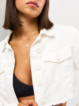 Thumbnail 3 of Desire Denim Jacket - White, 3 of 6