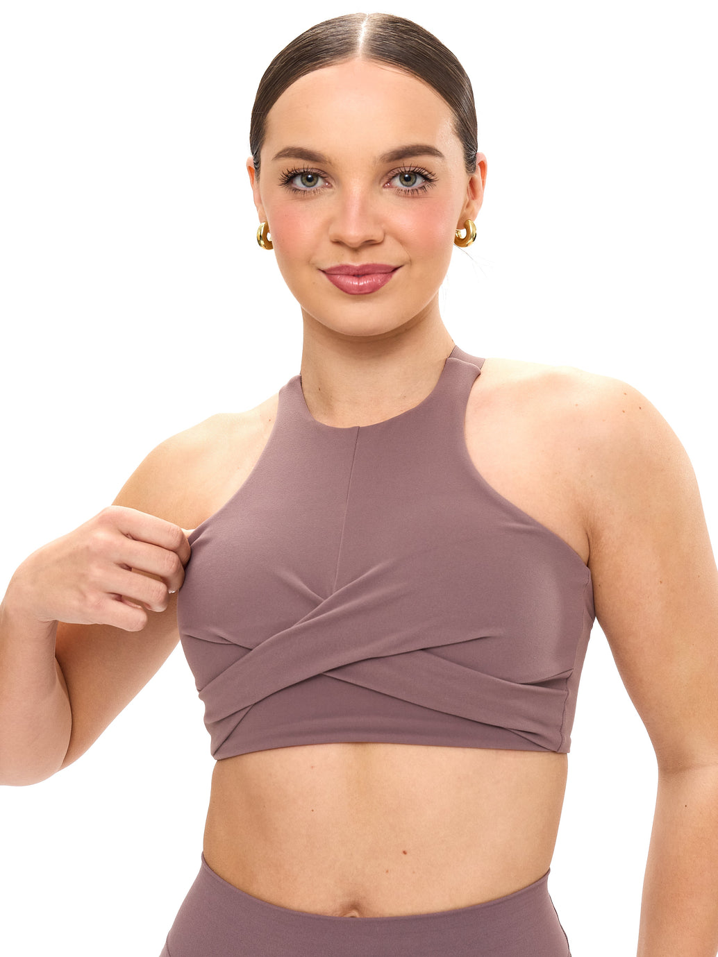 Candy Crew Sports Bra - Mocha Berry