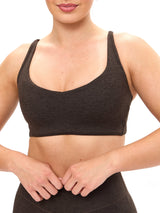 Thumbnail 1 of Dream Heathered Sports Bra - Cold Brew, 1 of 4
