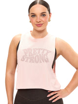 Thumbnail 3 of Pretty Crop Tank - Strawberry Milk, 3 of 5