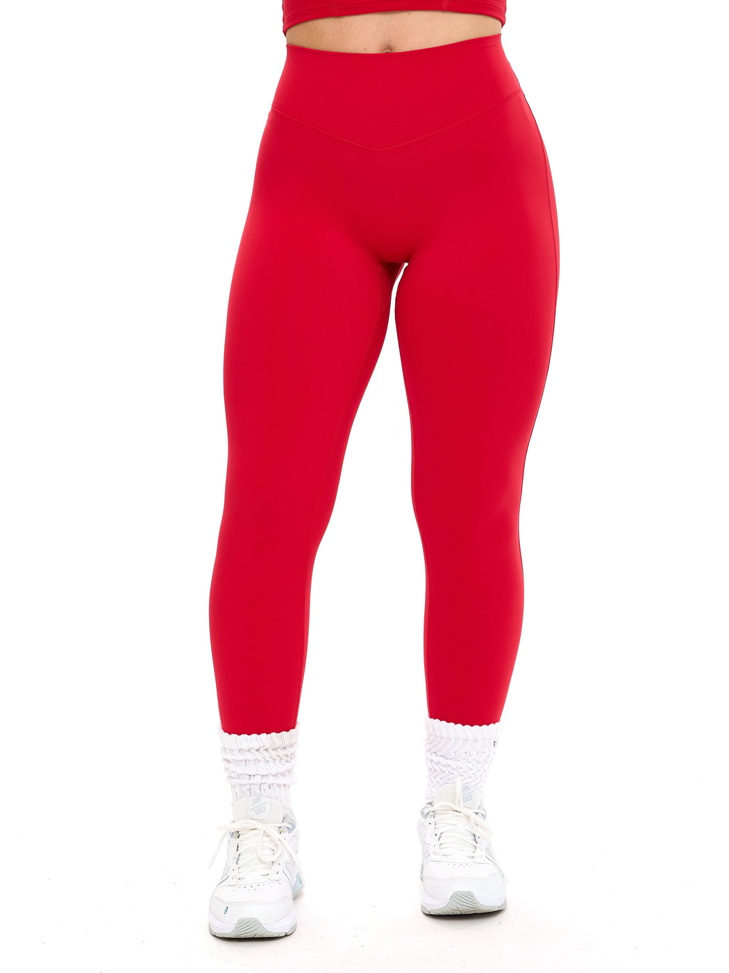 Aggressive Scrunch Legging - Lipstick Red