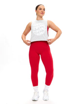 Thumbnail 2 of Globe Crop Tank - Heather Grey, 2 of 4
