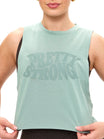 Pretty Crop Tank - Arctic Moss