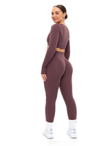 Thumbnail 4 of Aggressive Scrunch Legging - Smoked Cherry, 4 of 7