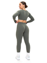 Thumbnail 8 of Aggressive Scrunch Legging - Shadow Sage, 8 of 8