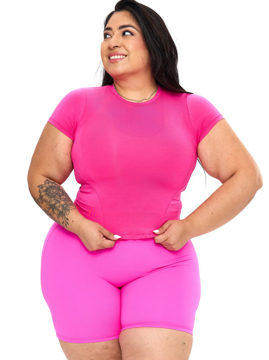 Halo Baby Tee - Pink Crush
