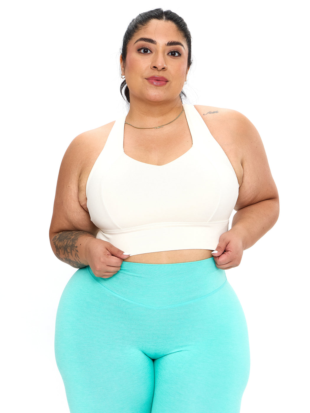 Twilight Dream Heather Sports Bra - Oat Milk