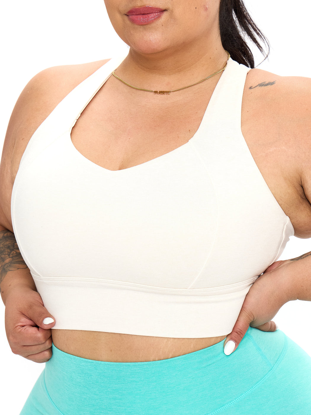 Twilight Dream Heather Sports Bra - Oat Milk