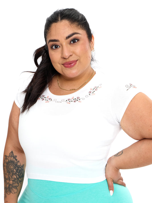Vida Baby Tee - White
