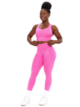 Thumbnail 3 of Twilight Dream Heather Sports Bra - Candy Crush Pink, 3 of 5