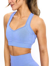 Thumbnail 1 of Vida Seamless Sports Bra - Azul, 1 of 6